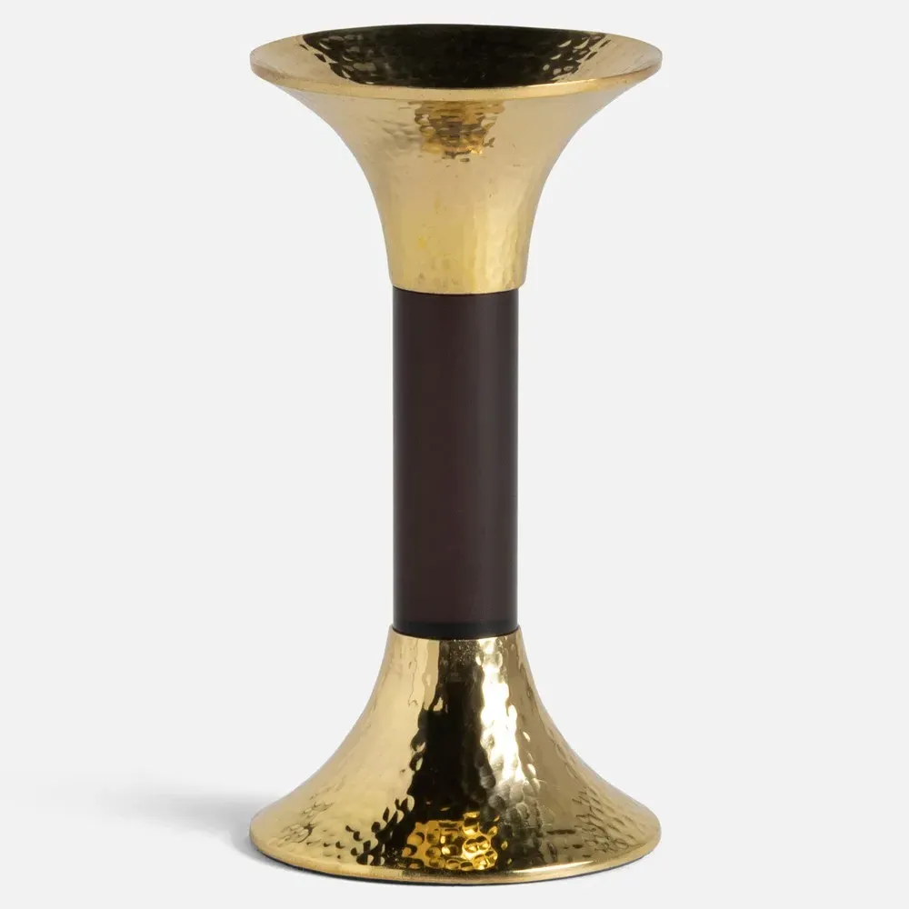 Leopold Fluted Candlestick Holder Set of 3 - Smoke, Acrylic