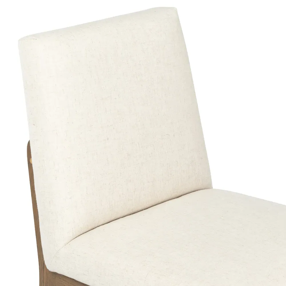 Lesley French Country Dining Side Chair - White, Oak