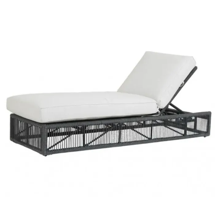 Levi Adjustable Chaise Lounge - Grey, Rope