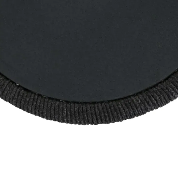 Levi Round Outdoor Side Table - Black, Marble