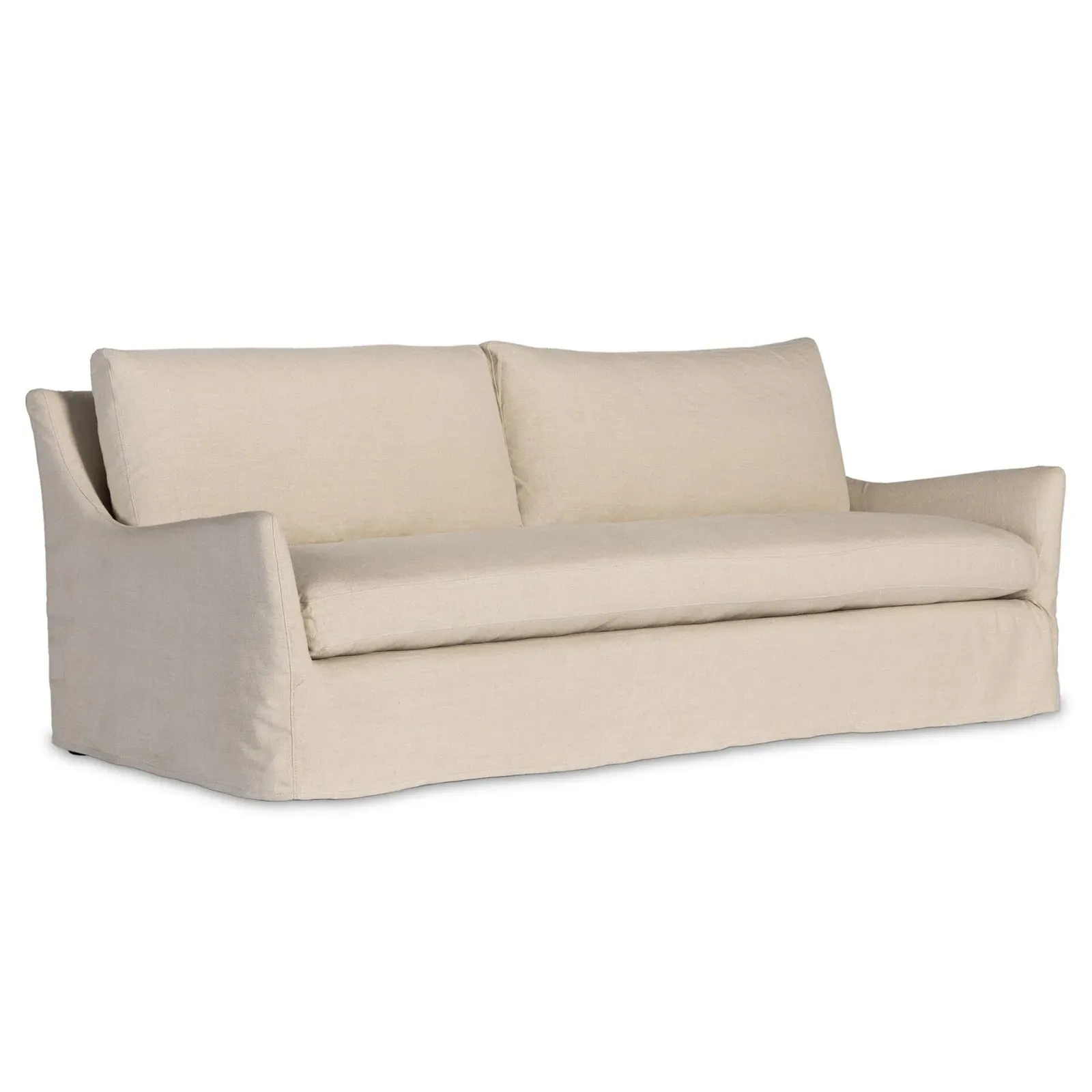 Levi Slipcovered Sofa - Beige, Linen