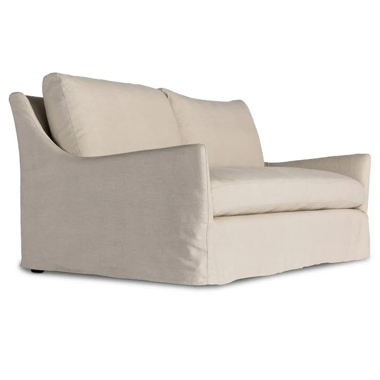 Levi Slipcovered Sofa - Beige, Linen