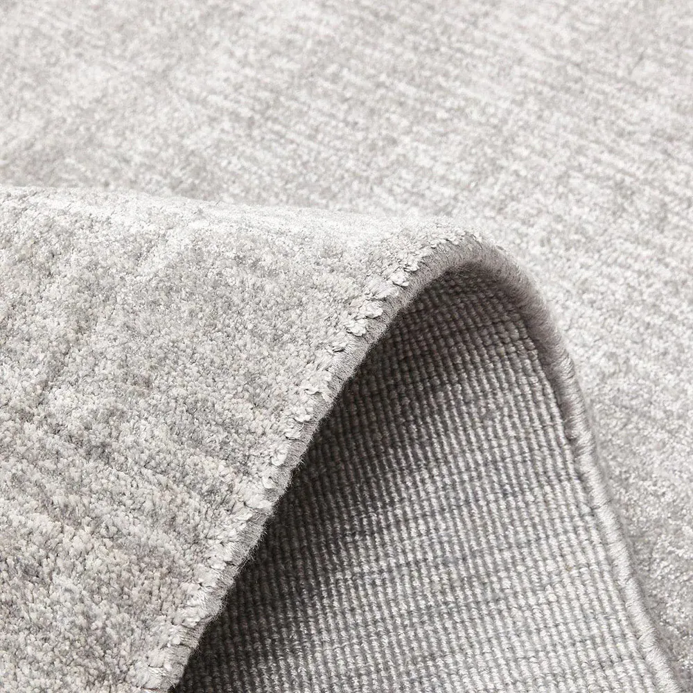 Levian 10x14 Solid Rug - Mist Grey, Linen