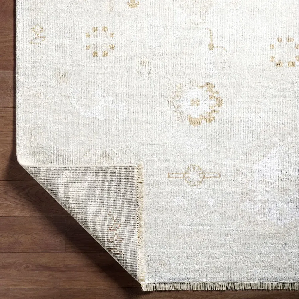 Levran Oushak Patterned Hand Knotted Rug 8'x10' - Cream