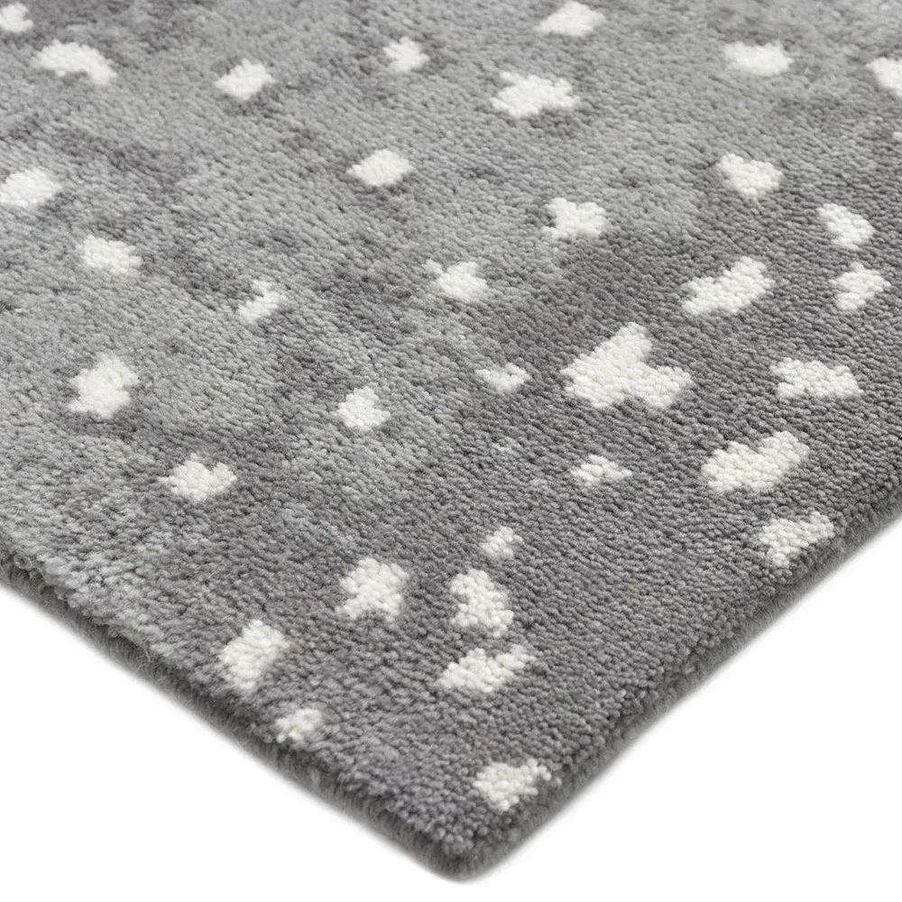 Lewis 3x5 Animal Patterned Hand Knotted Rug - Grey, Wool