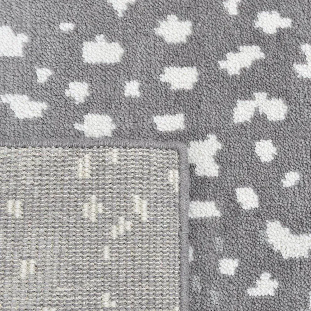 Lewis 3x5 Animal Patterned Hand Knotted Rug - Grey, Wool