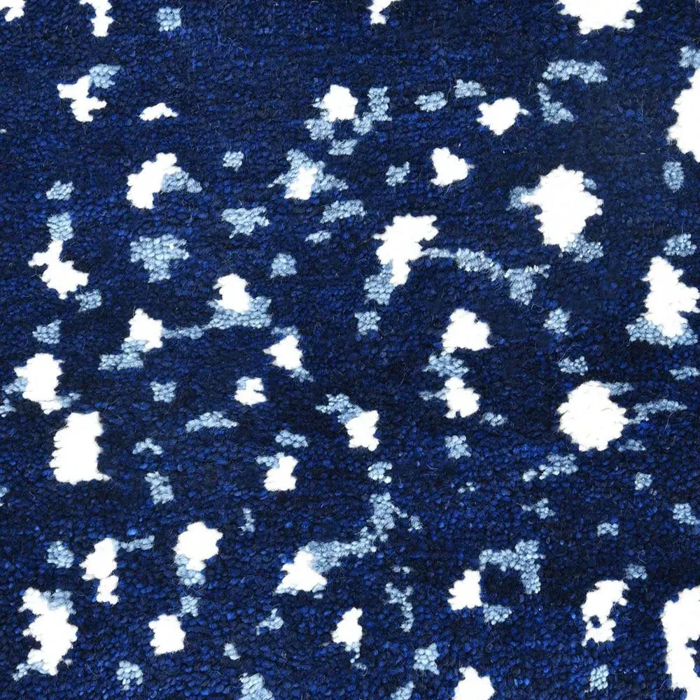 Lewis 3x5 Animal Patterned Hand Knotted Rug - Navy, Wool