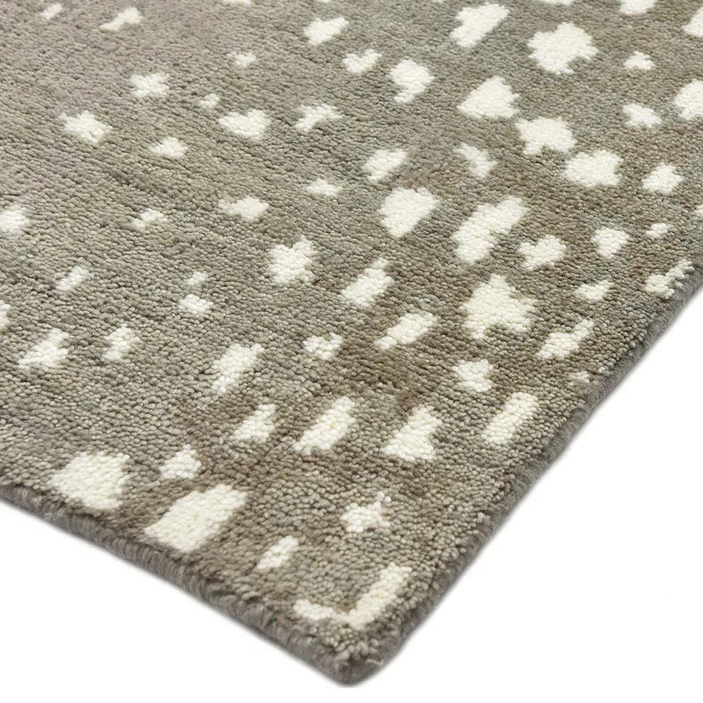 Lewis 3x5 Animal Patterned Hand Knotted Rug - Sand, Wool