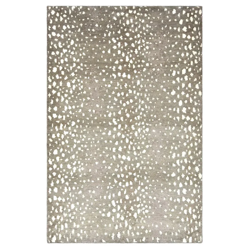 Lewis 3x5 Animal Patterned Hand Knotted Rug - Sand, Wool