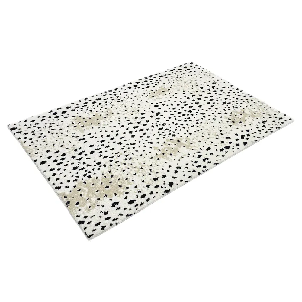 Lewis 3x5 Animal Patterned Hand Knotted Rug - White, Wool