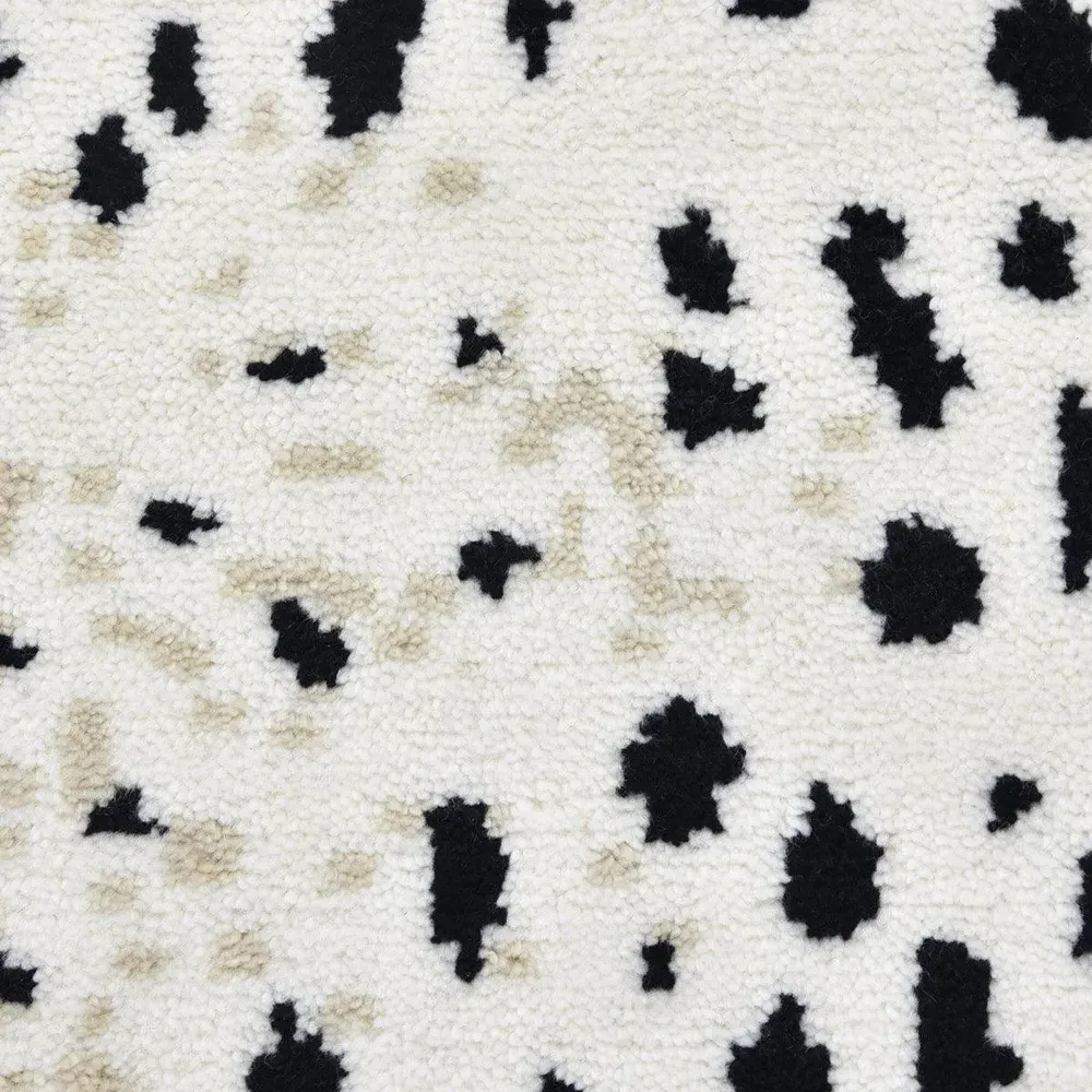 Lewis 3x5 Animal Patterned Hand Knotted Rug - White, Wool