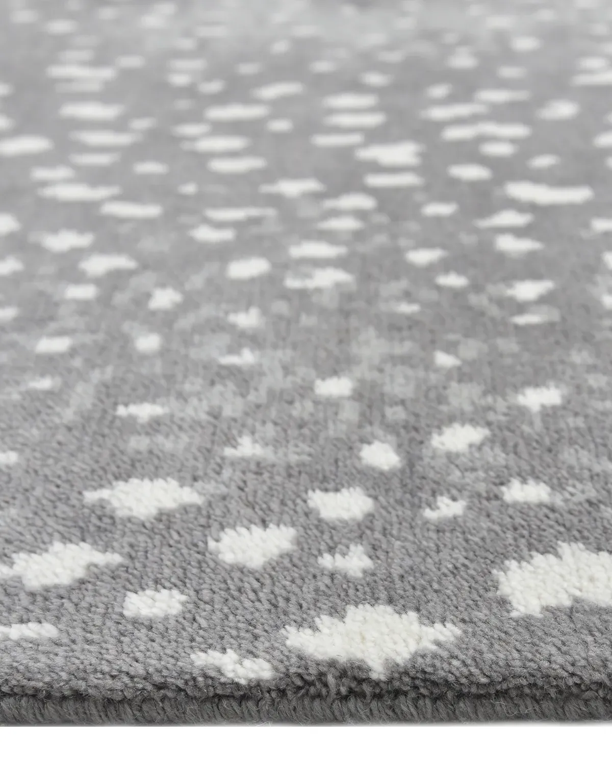 Lewis 5x8 Animal Patterned Hand Knotted Rug - Grey, Wool