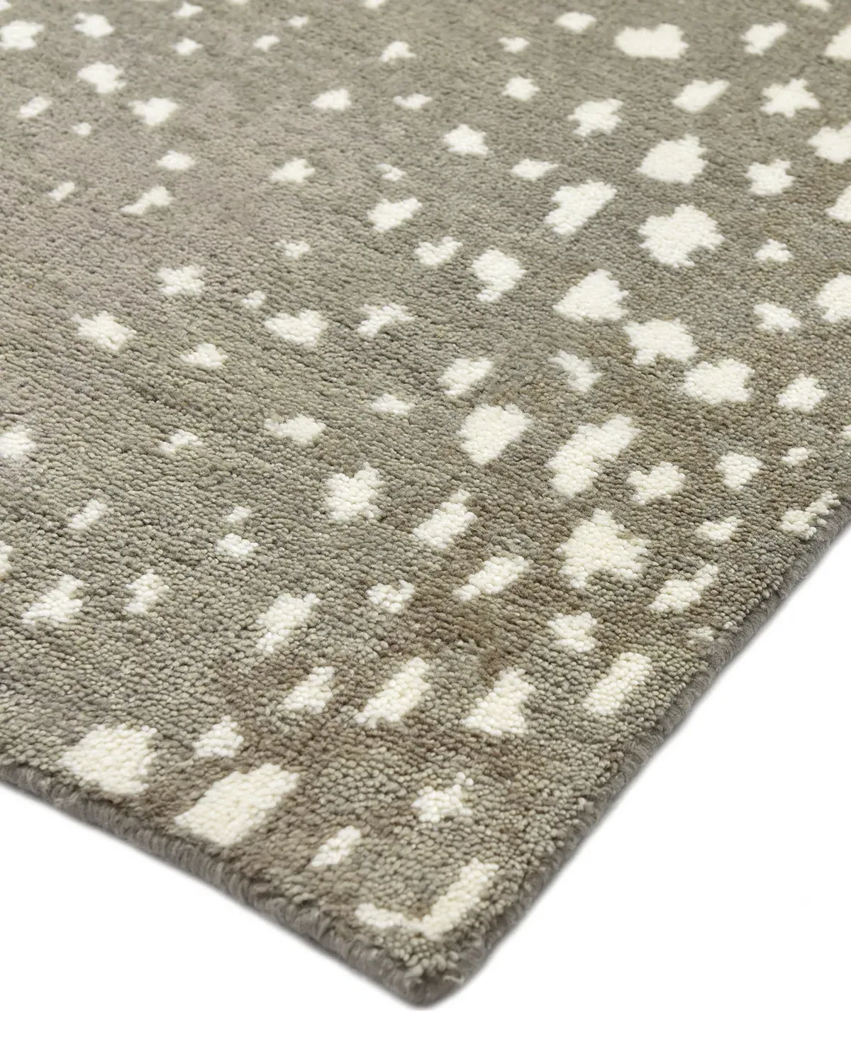 Lewis 5x8 Animal Patterned Hand Knotted Rug - Sand, Wool