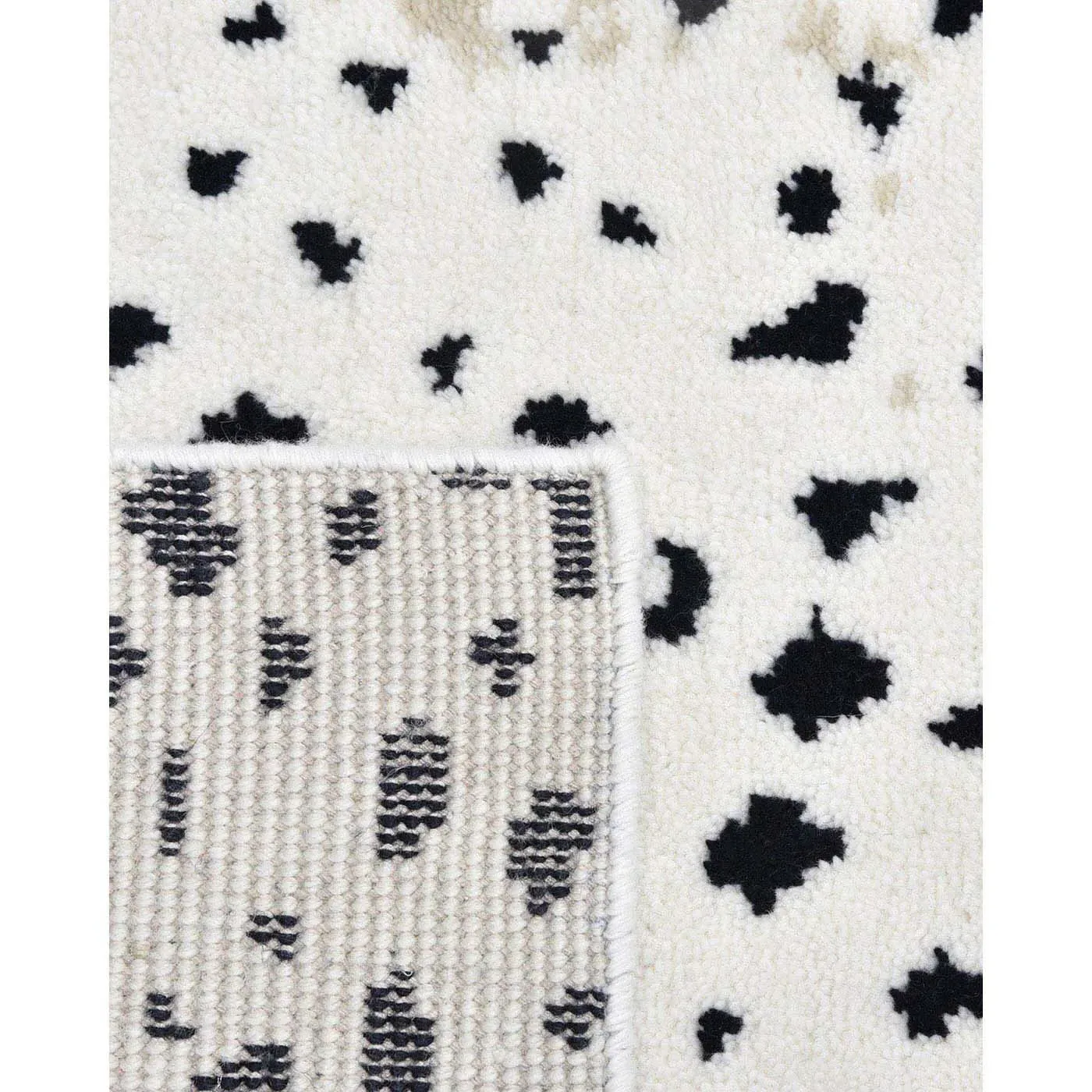 Lewis 5x8 Animal Patterned Hand Knotted Rug - White, Wool