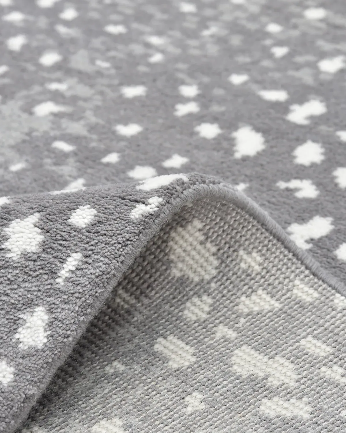 Lewis 8x10 Animal Patterned Hand Knotted Rug - Grey, Wool