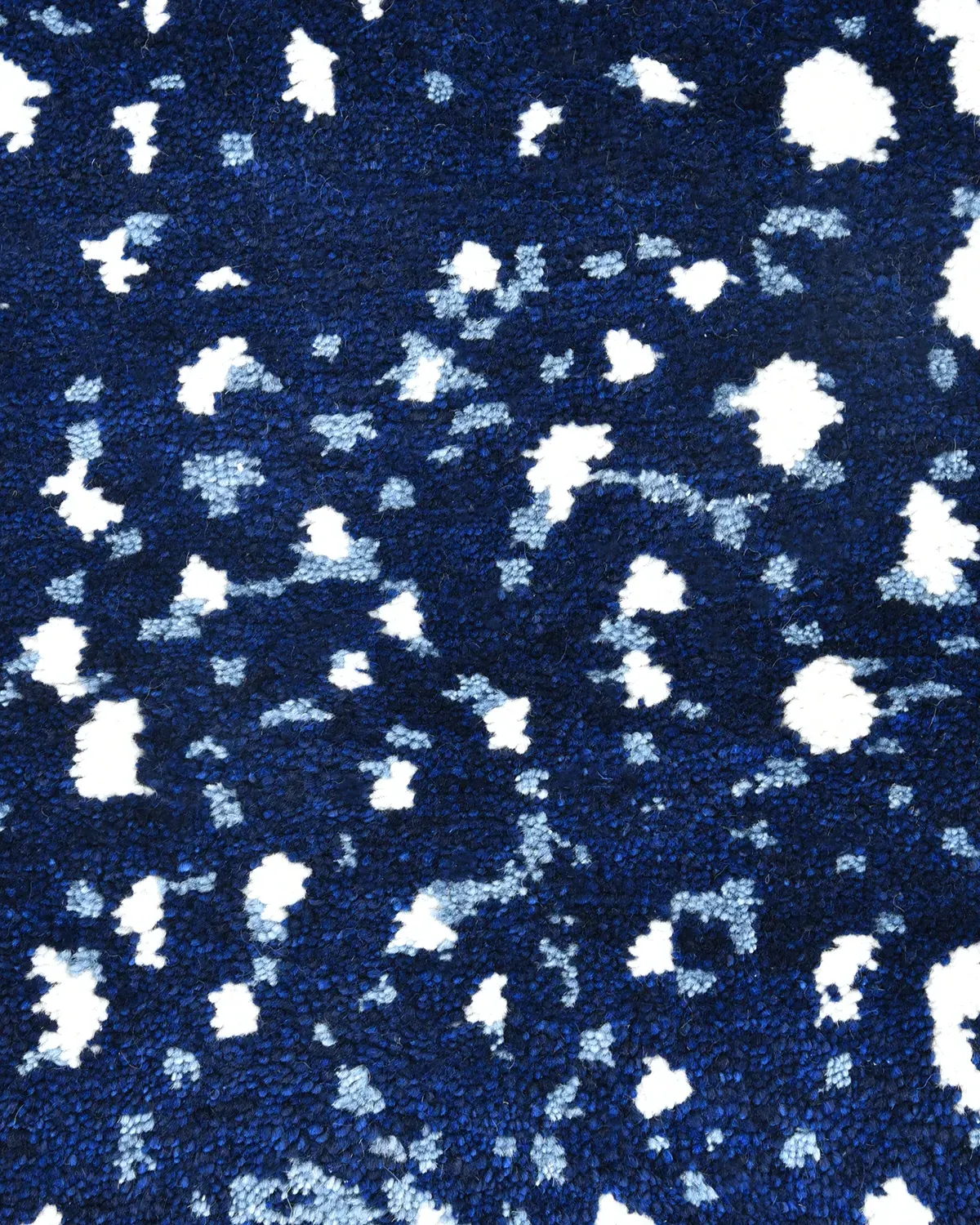 Lewis 8x10 Animal Patterned Hand Knotted Rug - Navy, Wool