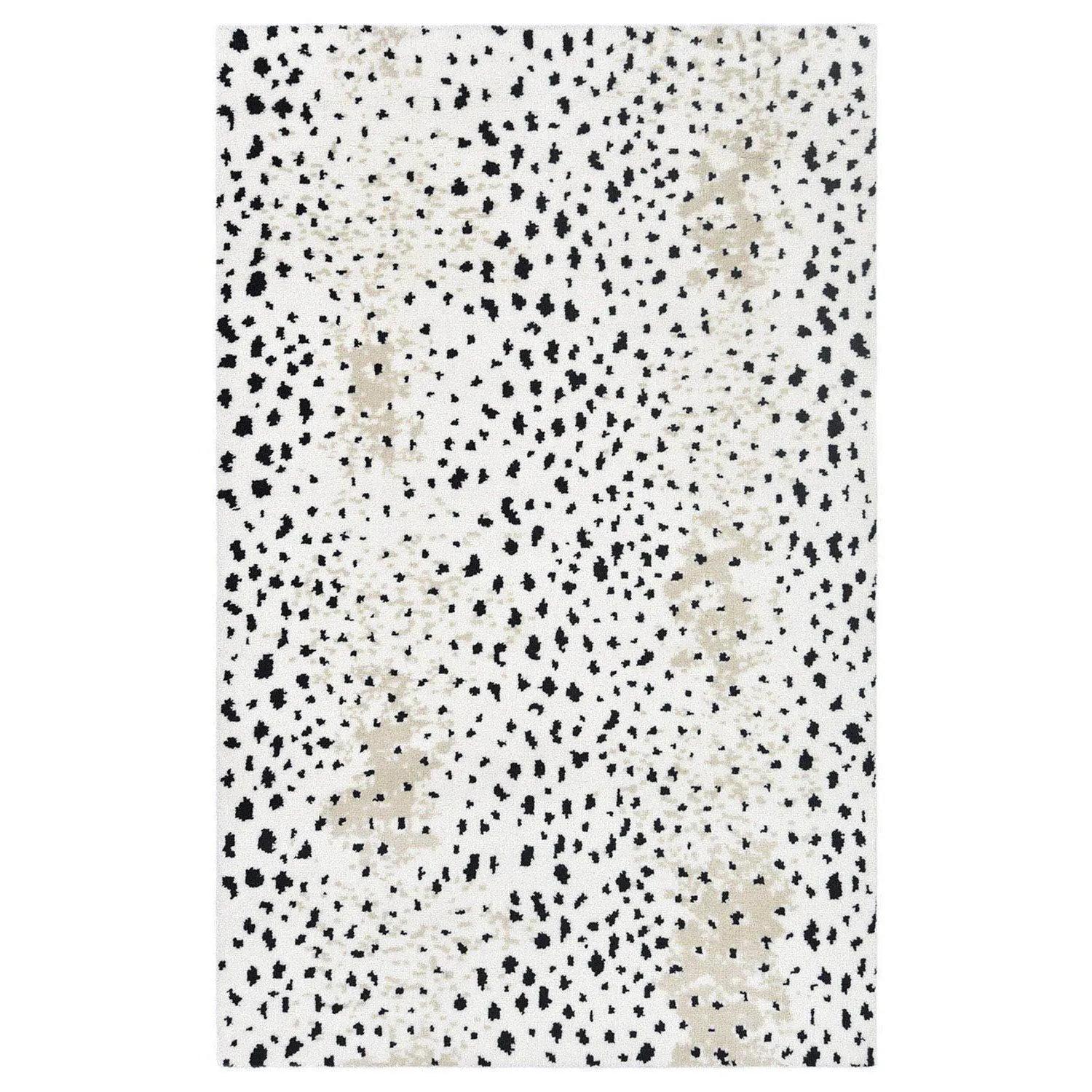 Lewis 8x10 Animal Patterned Hand Knotted Rug - White, Wool