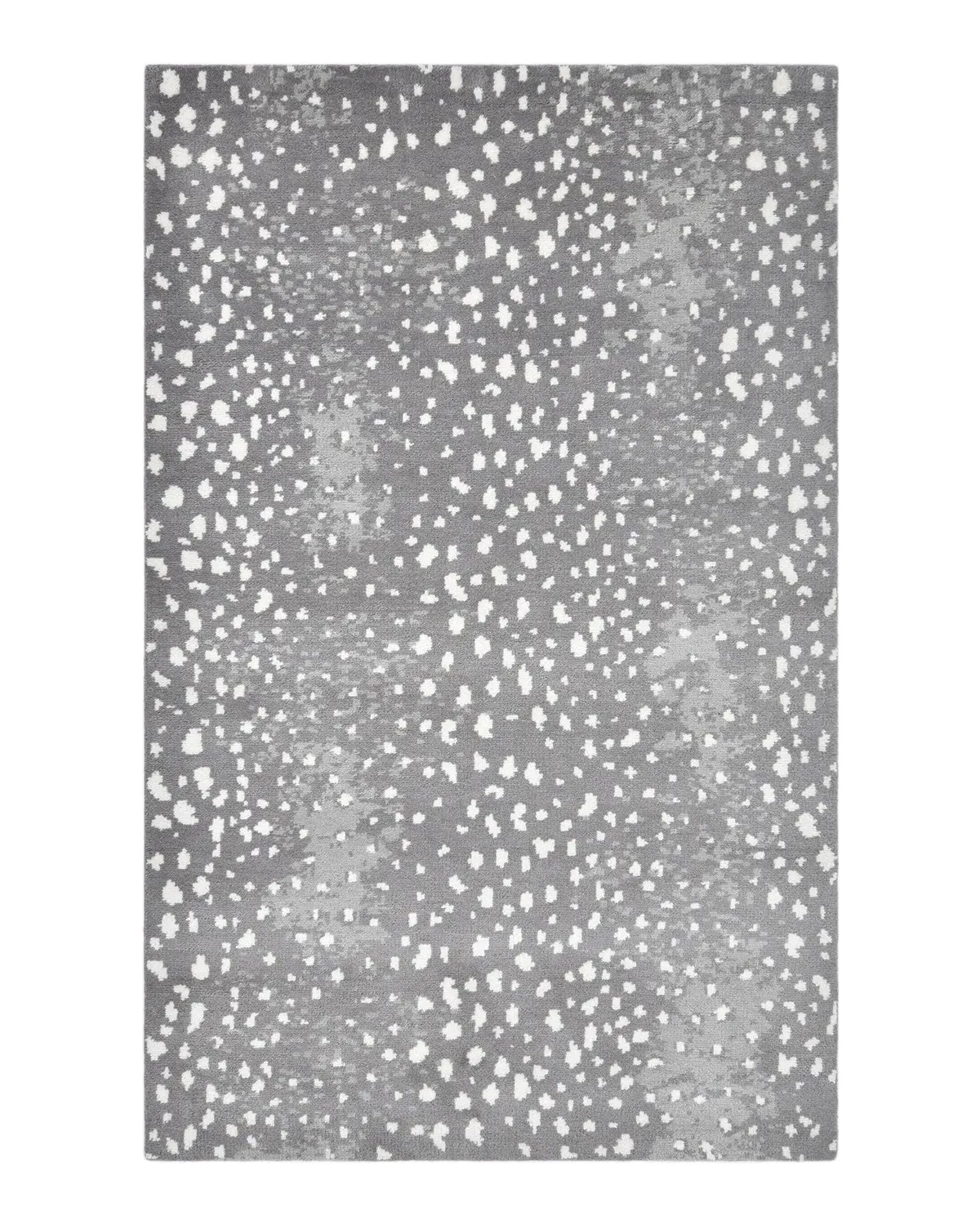 Lewis 9x12 Animal Patterned Hand Knotted Rug - Grey, Wool