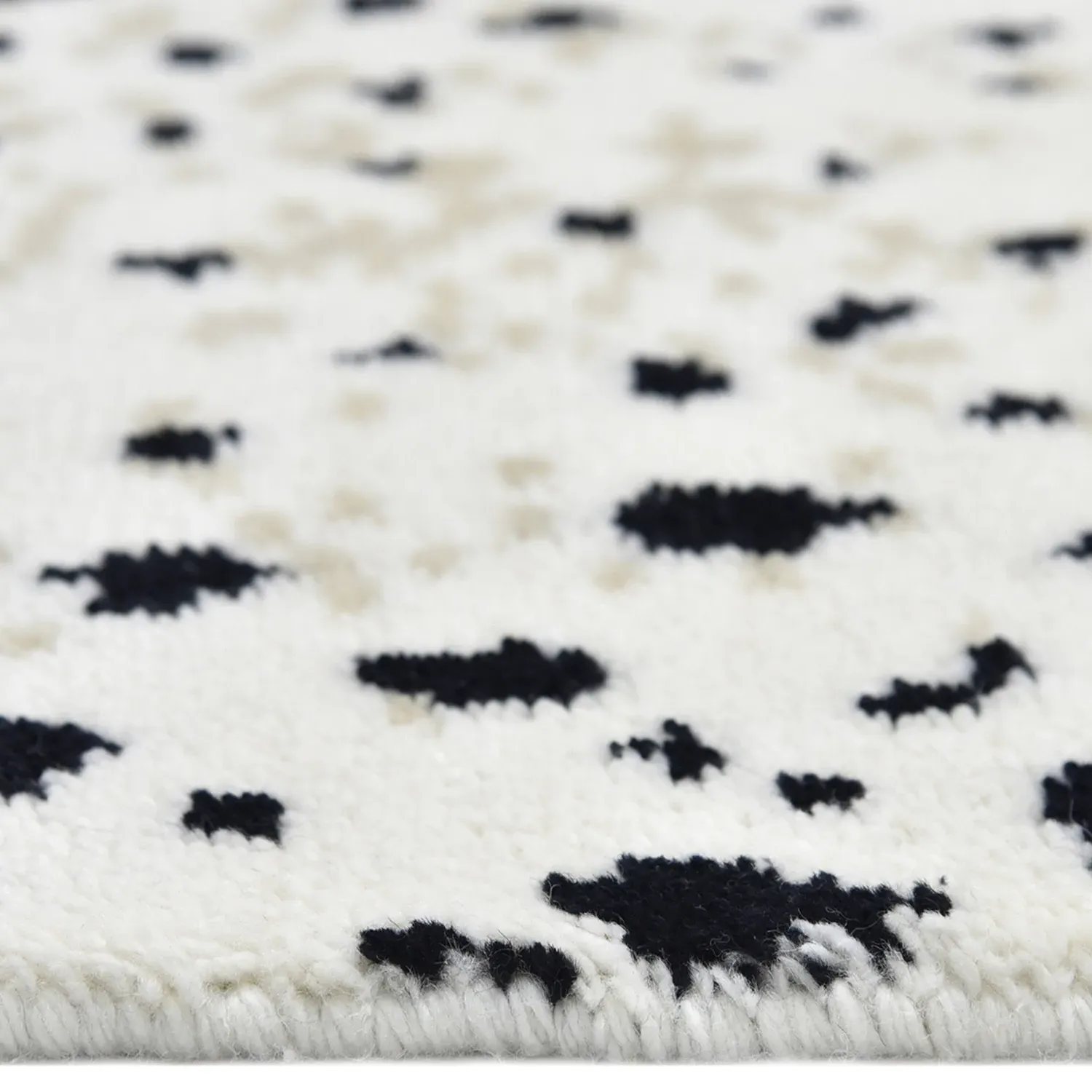Lewis 9x12 Animal Patterned Hand Knotted Rug - White, Wool