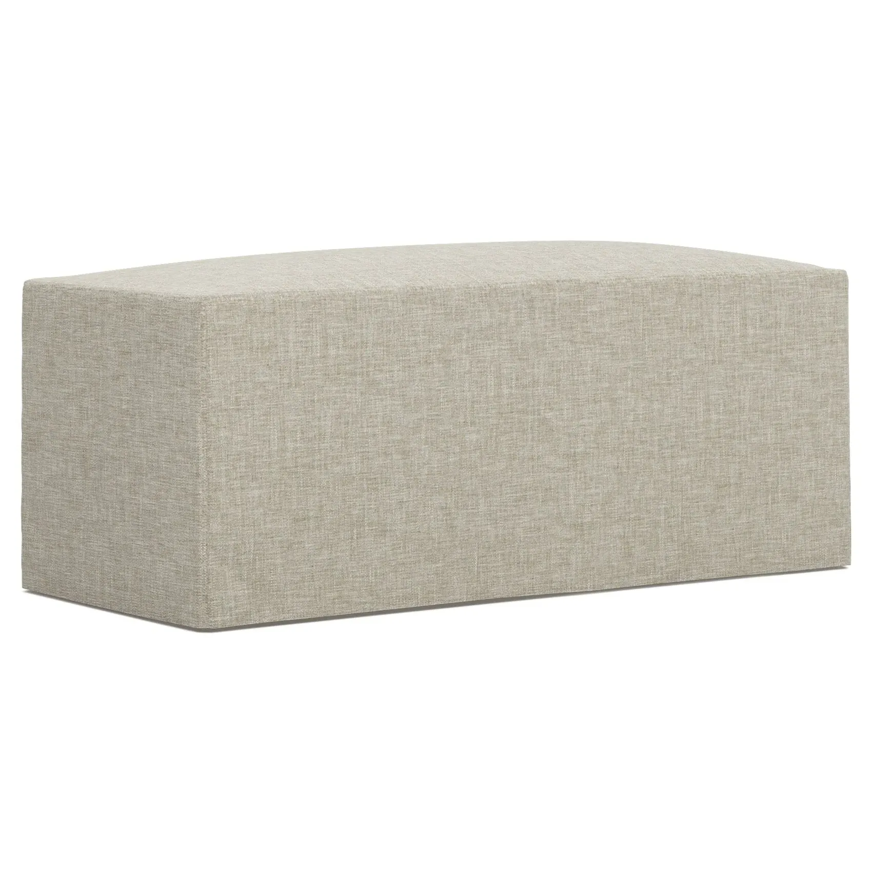 Lexie Rectangular Ottoman with Casters - Baby Fawn image