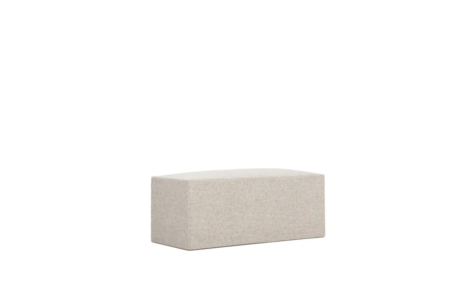 Lexie Rectangular Ottoman with Casters - Straw