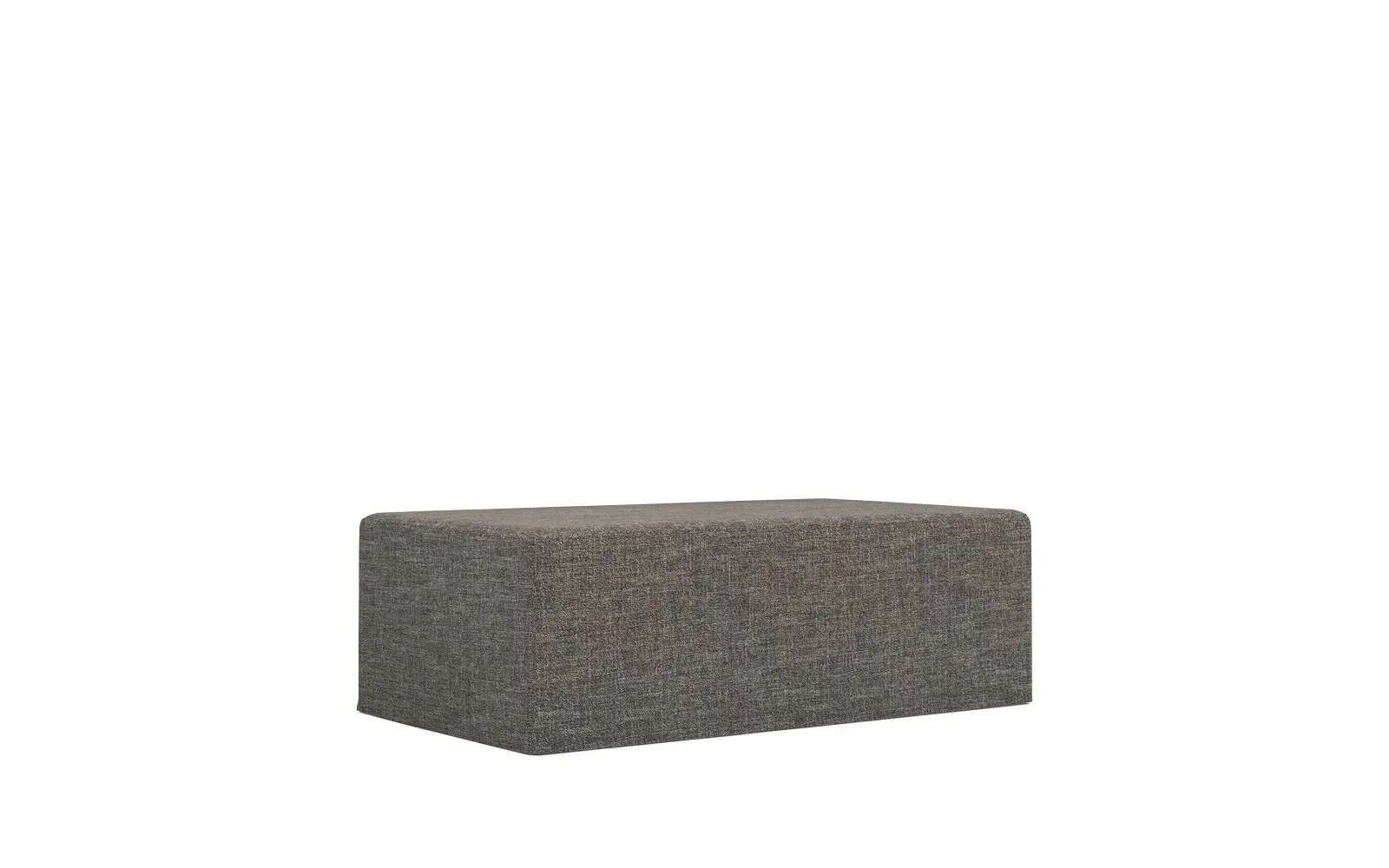Lexie Rectangular Ottoman with Casters - Truffle