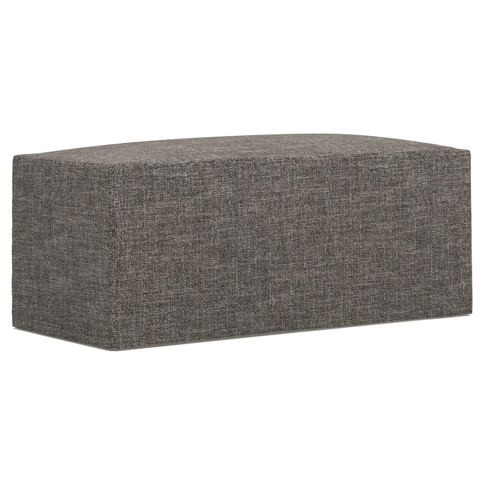 Lexie Rectangular Ottoman with Casters - Truffle