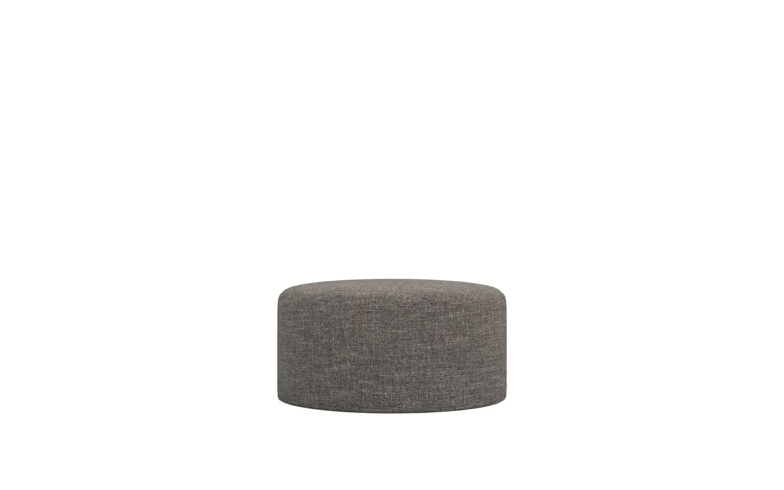 Lexie Round Ottoman with Casters - Truffle