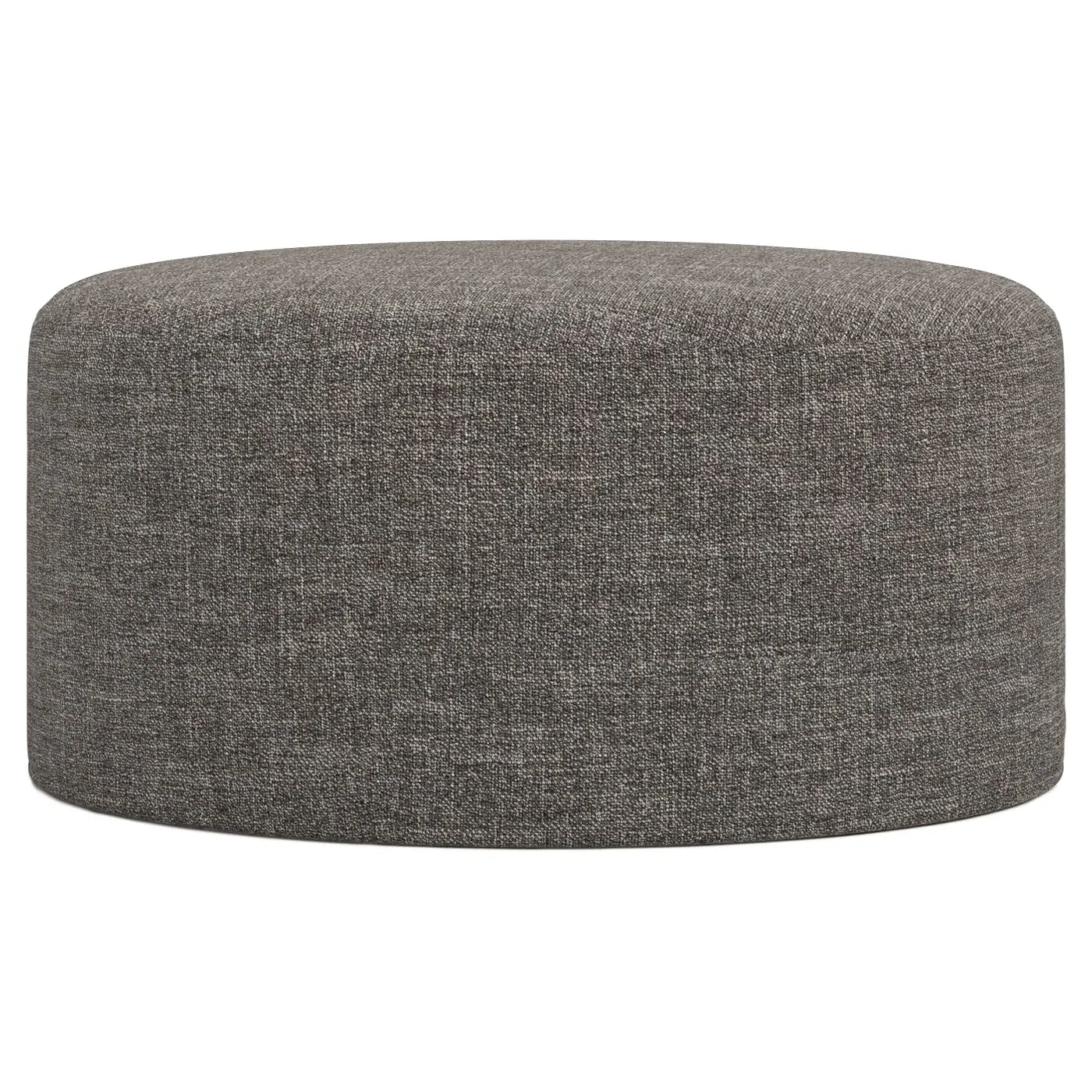 Lexie Round Ottoman with Casters - Truffle