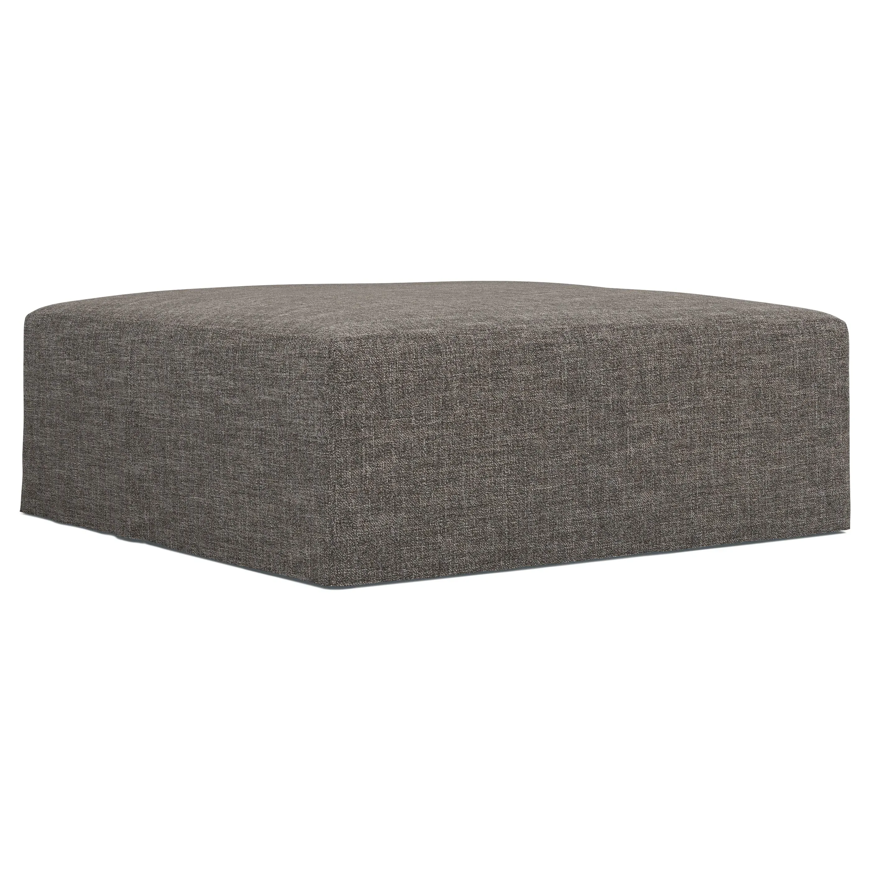 Lexie Square Ottoman with Casters - Truffle