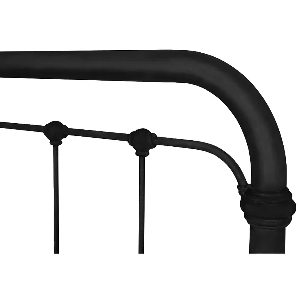 Liam King Size Bed Frame - Black, Iron