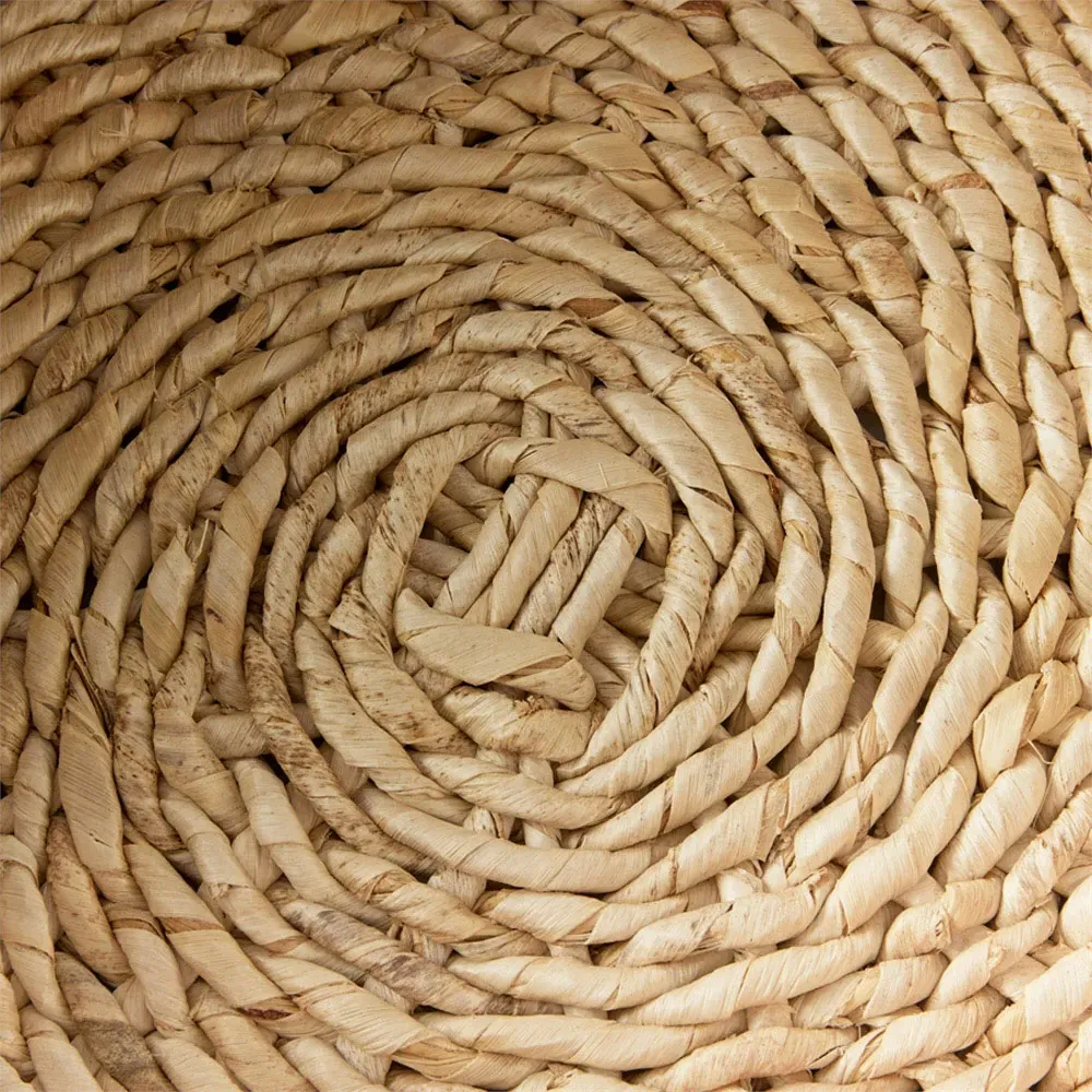 Liam Square Decorative Trays Set of 2 - Brown, Abaca