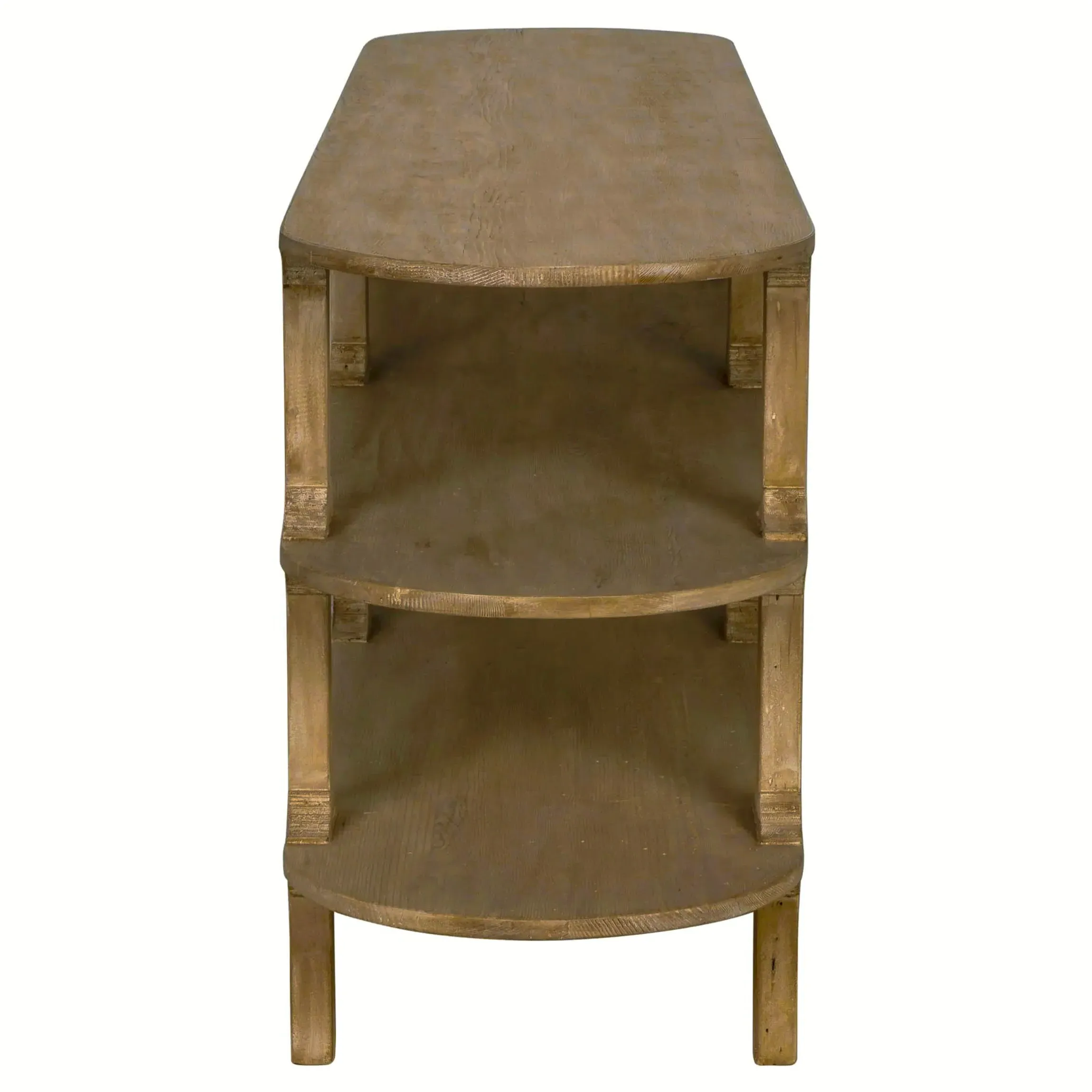 Lian Console Table - Light Brown, Reclaimed Wood