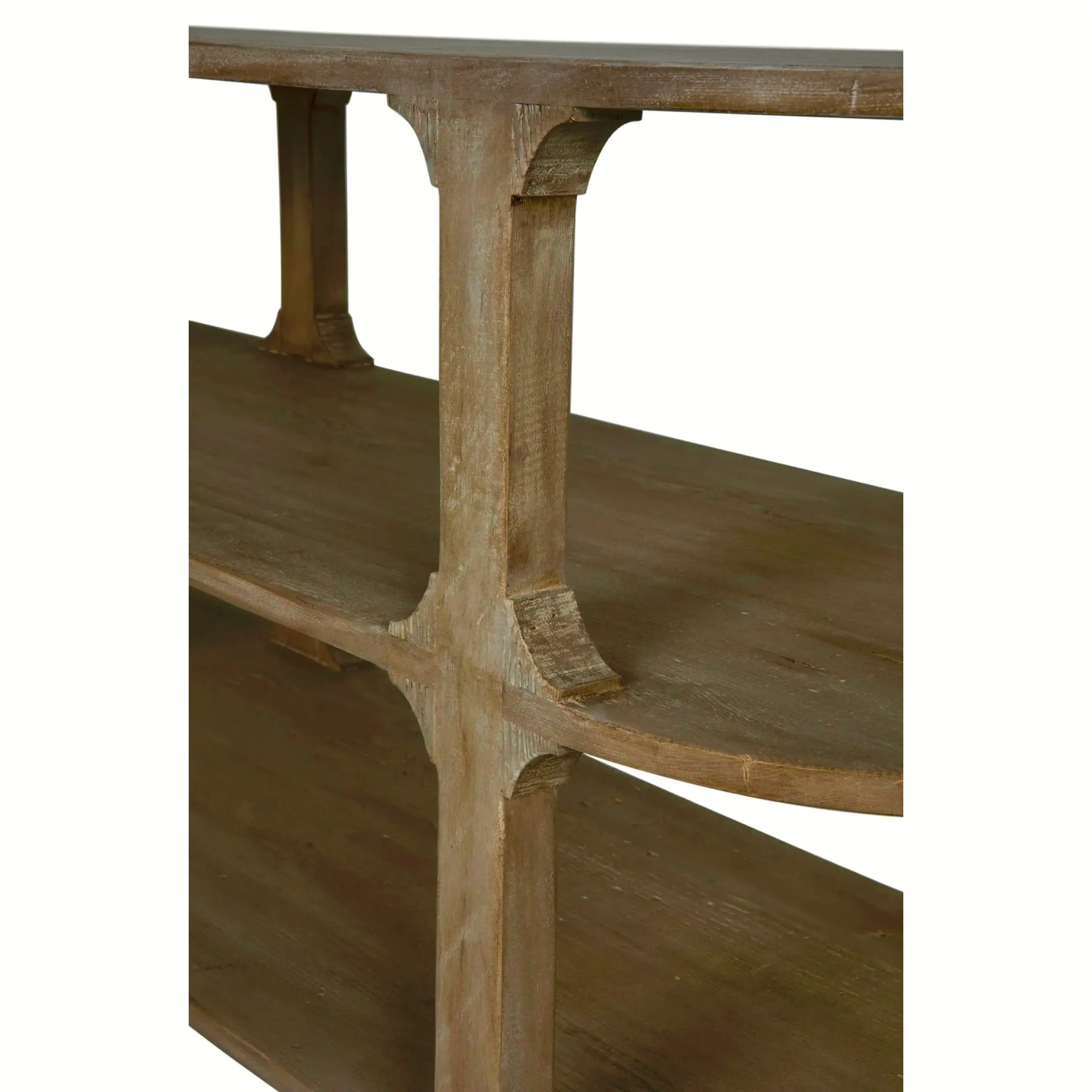 Lian Console Table - Light Brown, Reclaimed Wood