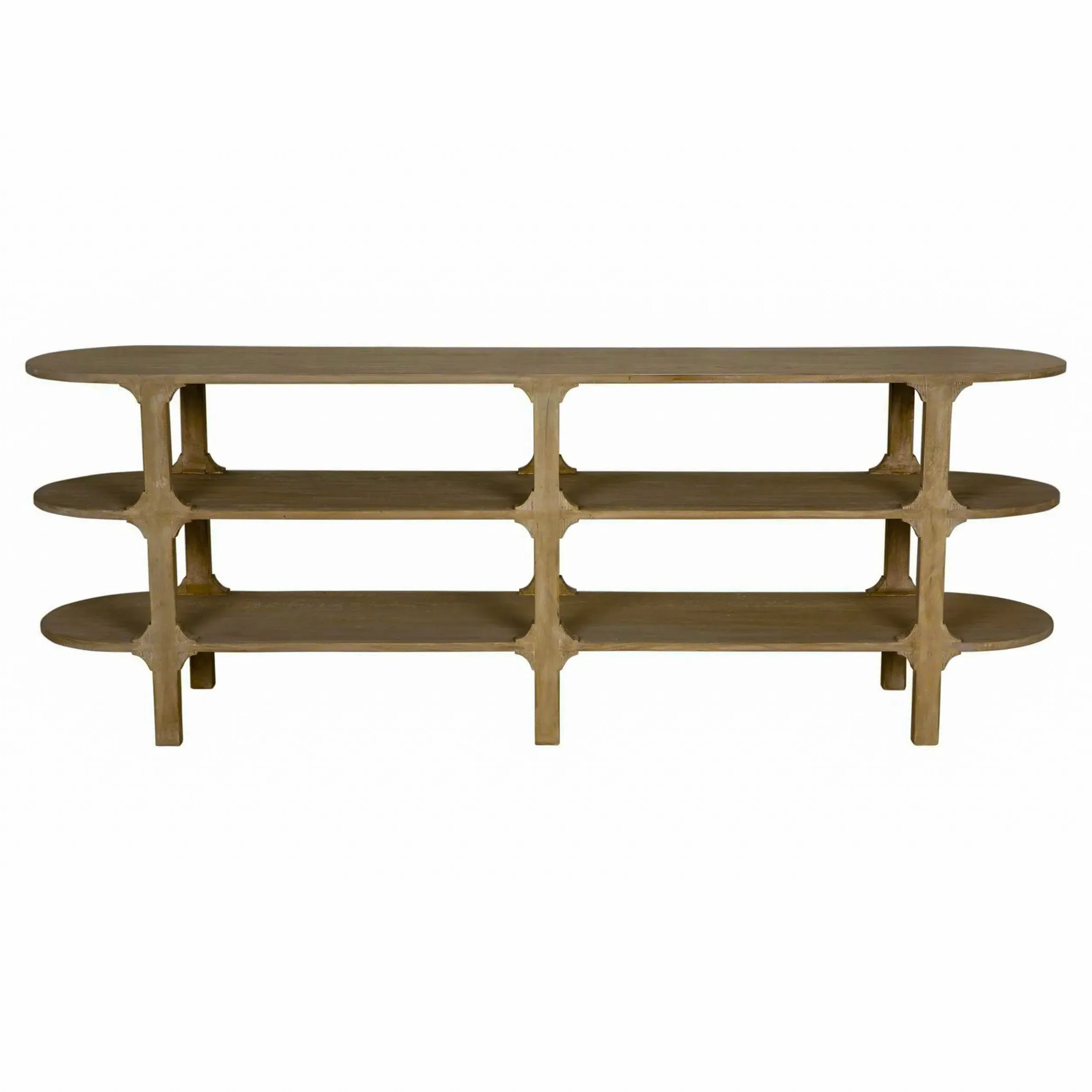 Lian Console Table - Light Brown, Reclaimed Wood image