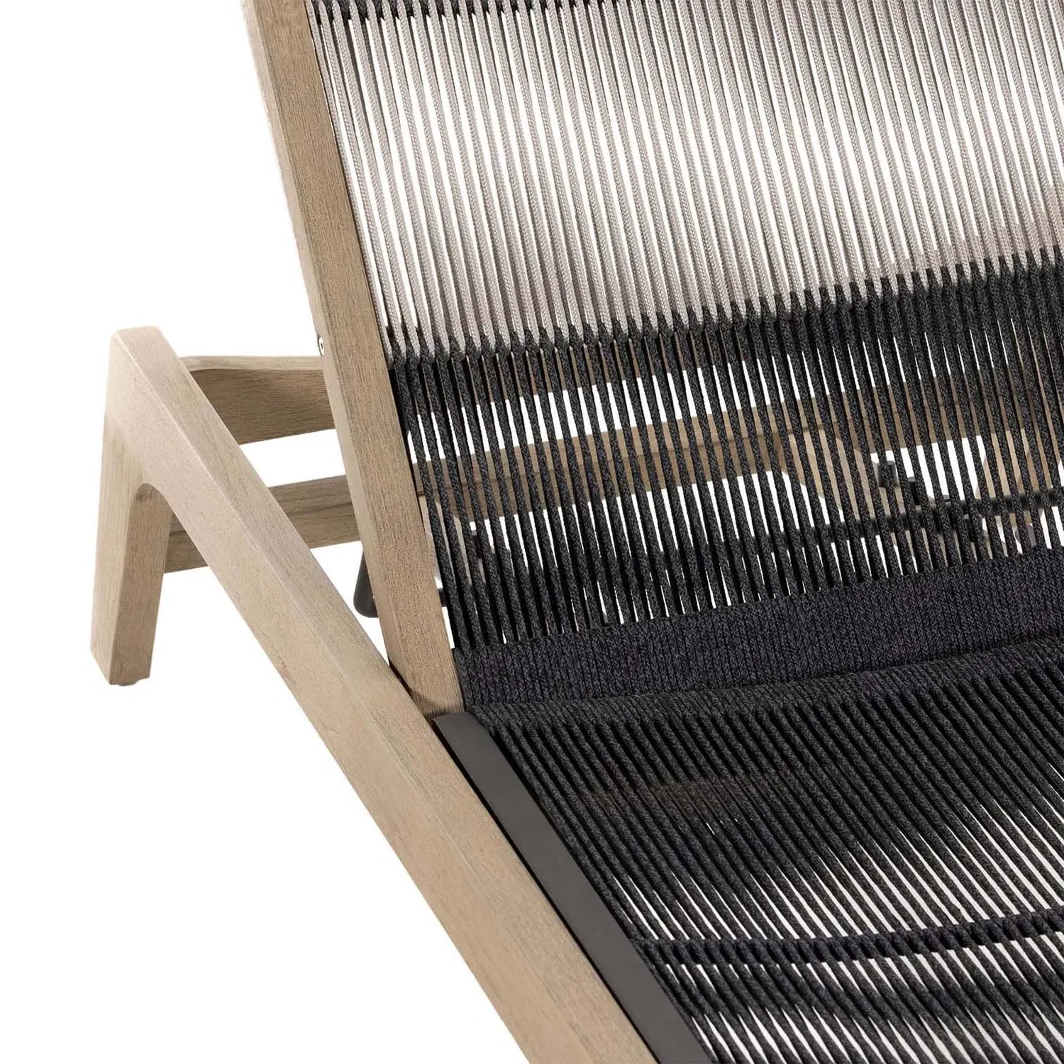 Liana Outdoor Chaise Lounge - Natural, Teak Wood