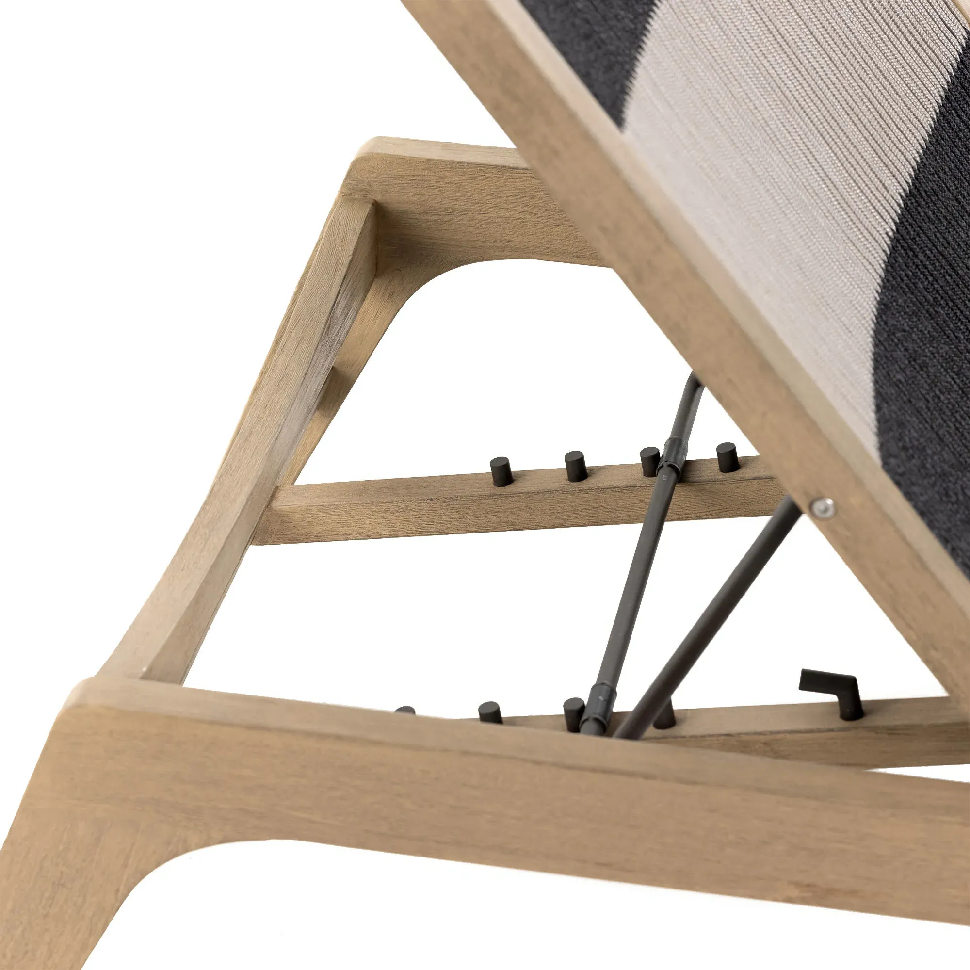 Liana Outdoor Chaise Lounge - Natural, Teak Wood