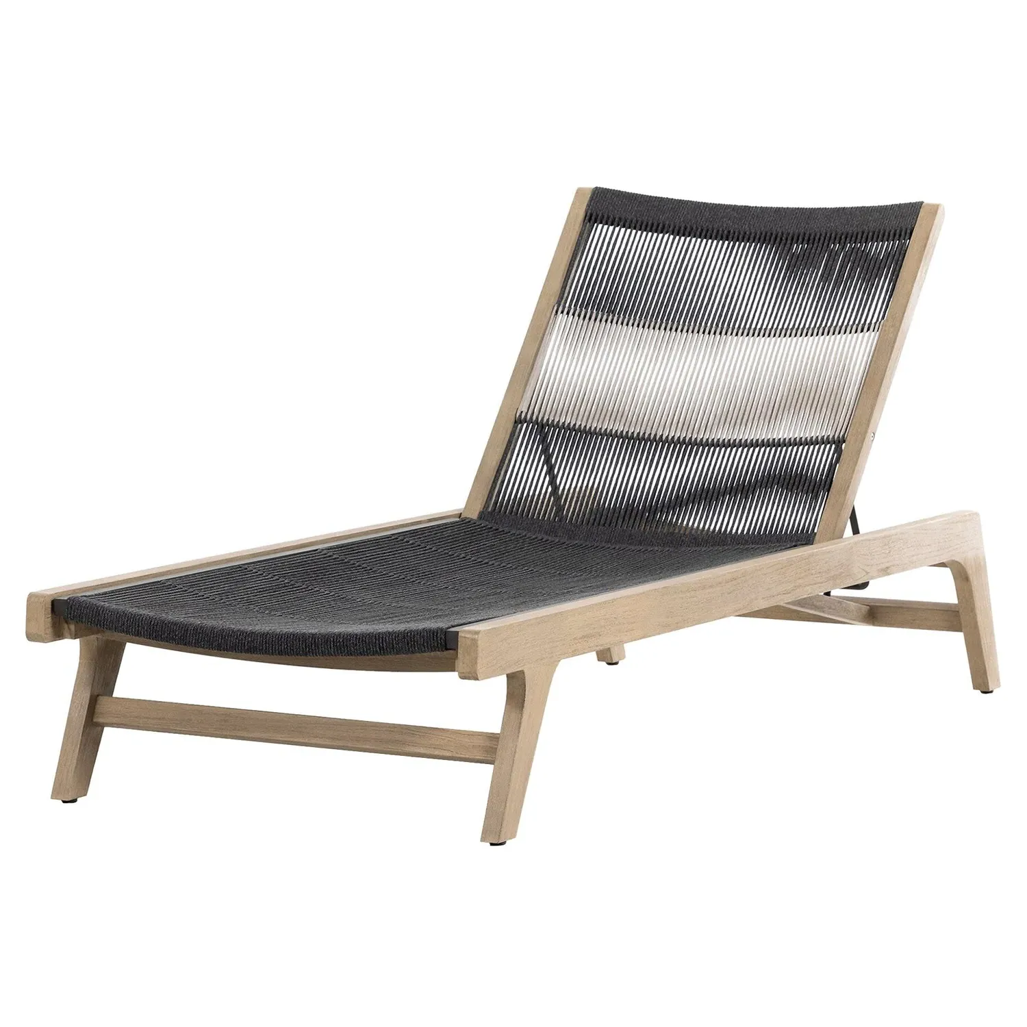 Liana Outdoor Chaise Lounge - Natural, Teak Wood image