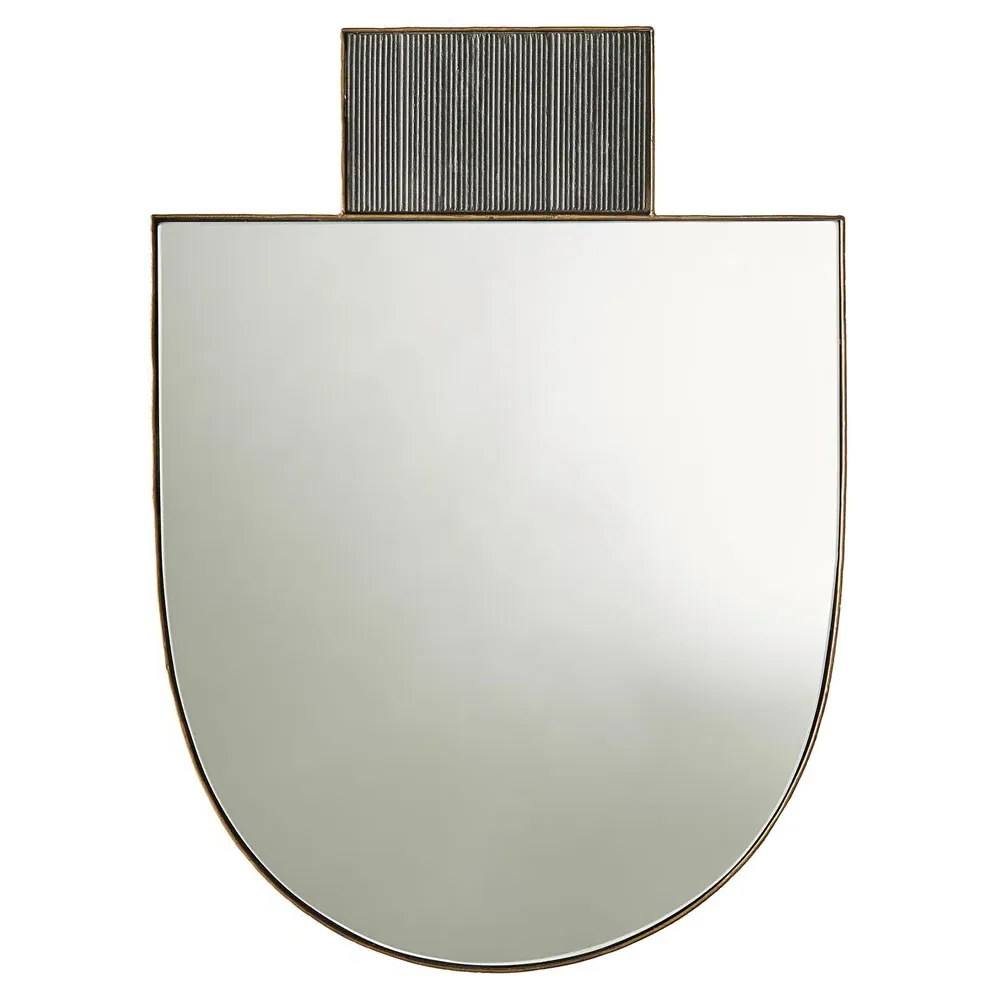 Lianna Wall Mounted Mirror - Gold, Marble image
