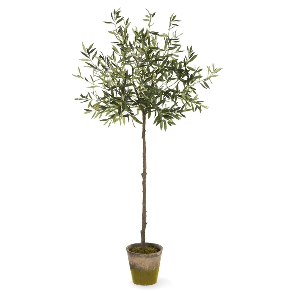Lianne Potted Faux Olive Tree - Green