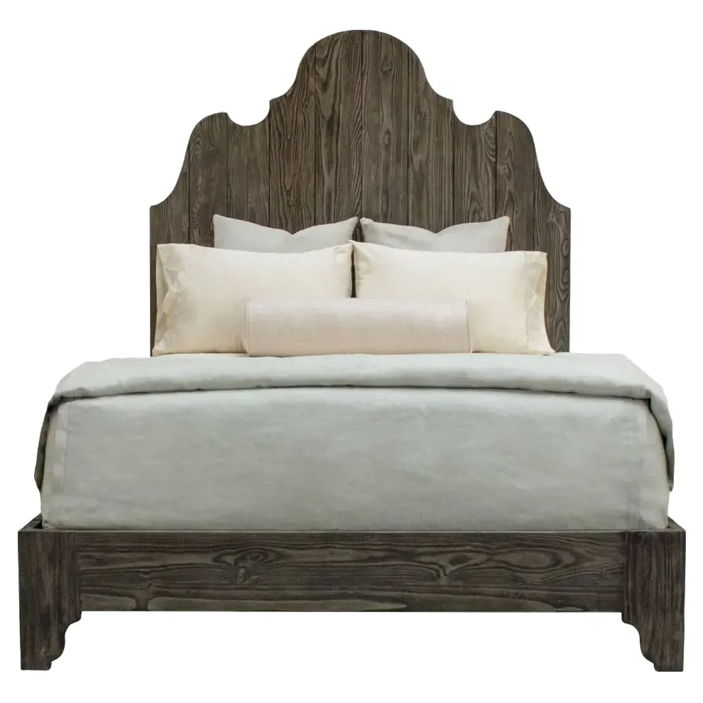 Liesl King Size Bed Frame - Dark Grey, Wood image