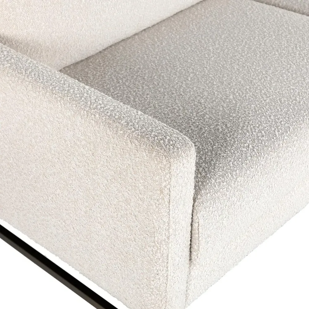 Lilian 3-Seater Sofa - Cream, Boucle