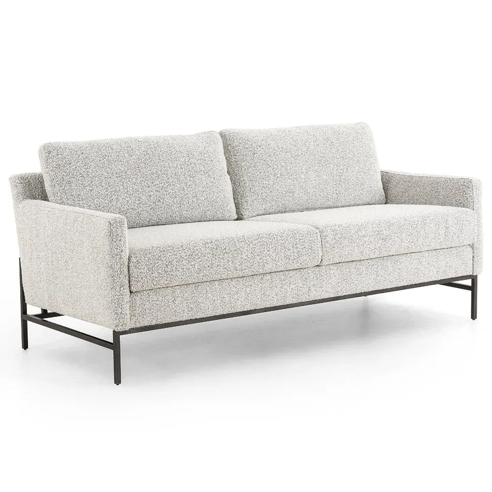 Lilian 3-Seater Sofa - Grey, Boucle