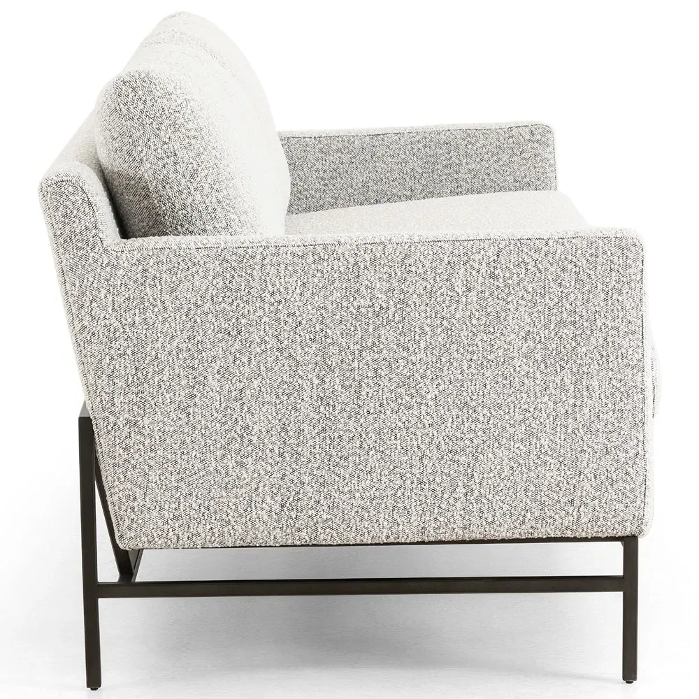 Lilian 3-Seater Sofa - Grey, Boucle