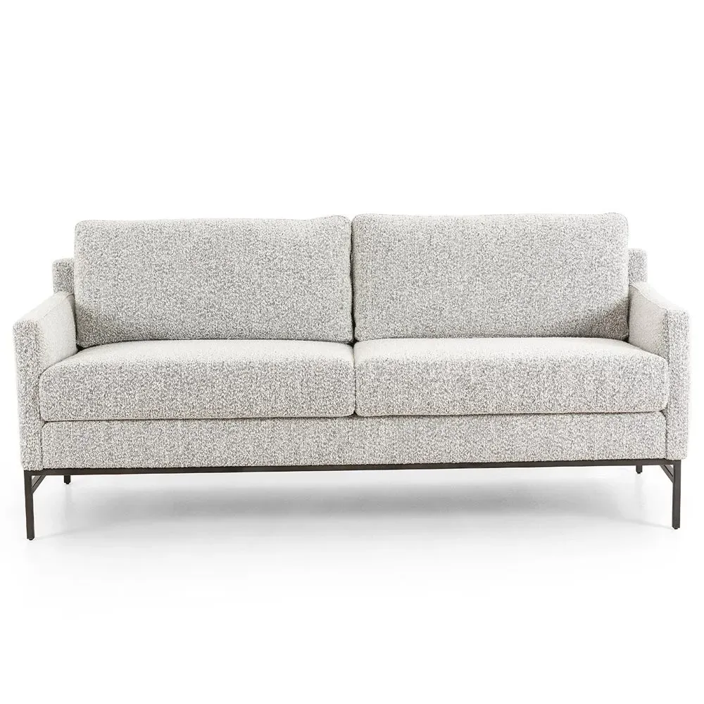Lilian 3-Seater Sofa - Grey, Boucle