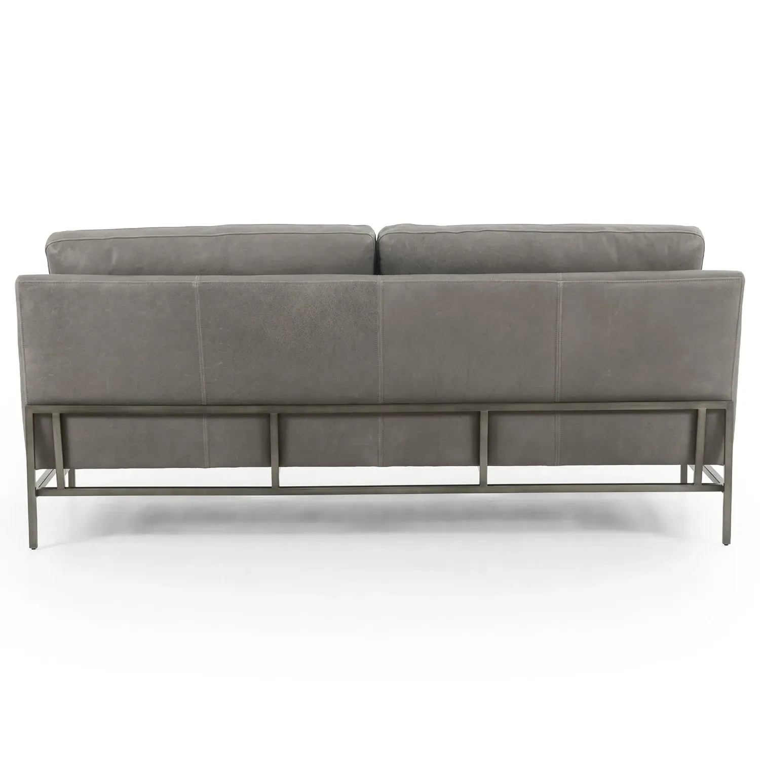 Lilian 3-Seater Sofa - Grey, Leather