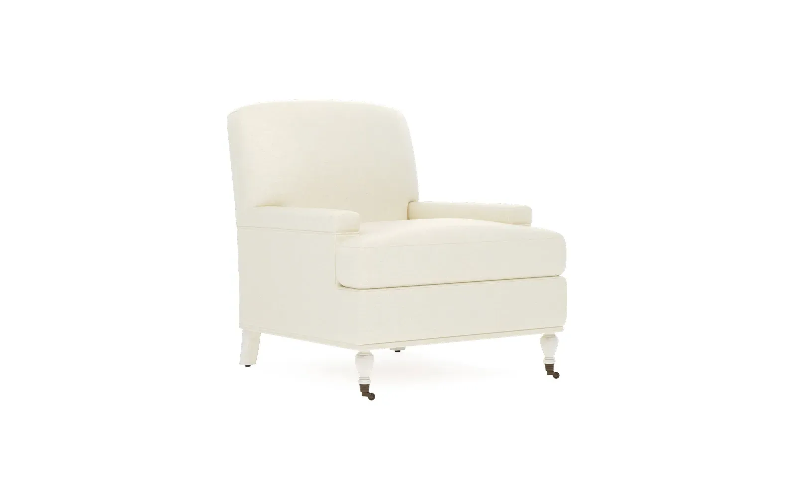 Liliane Chair - Heathered Ivory, Hardwood