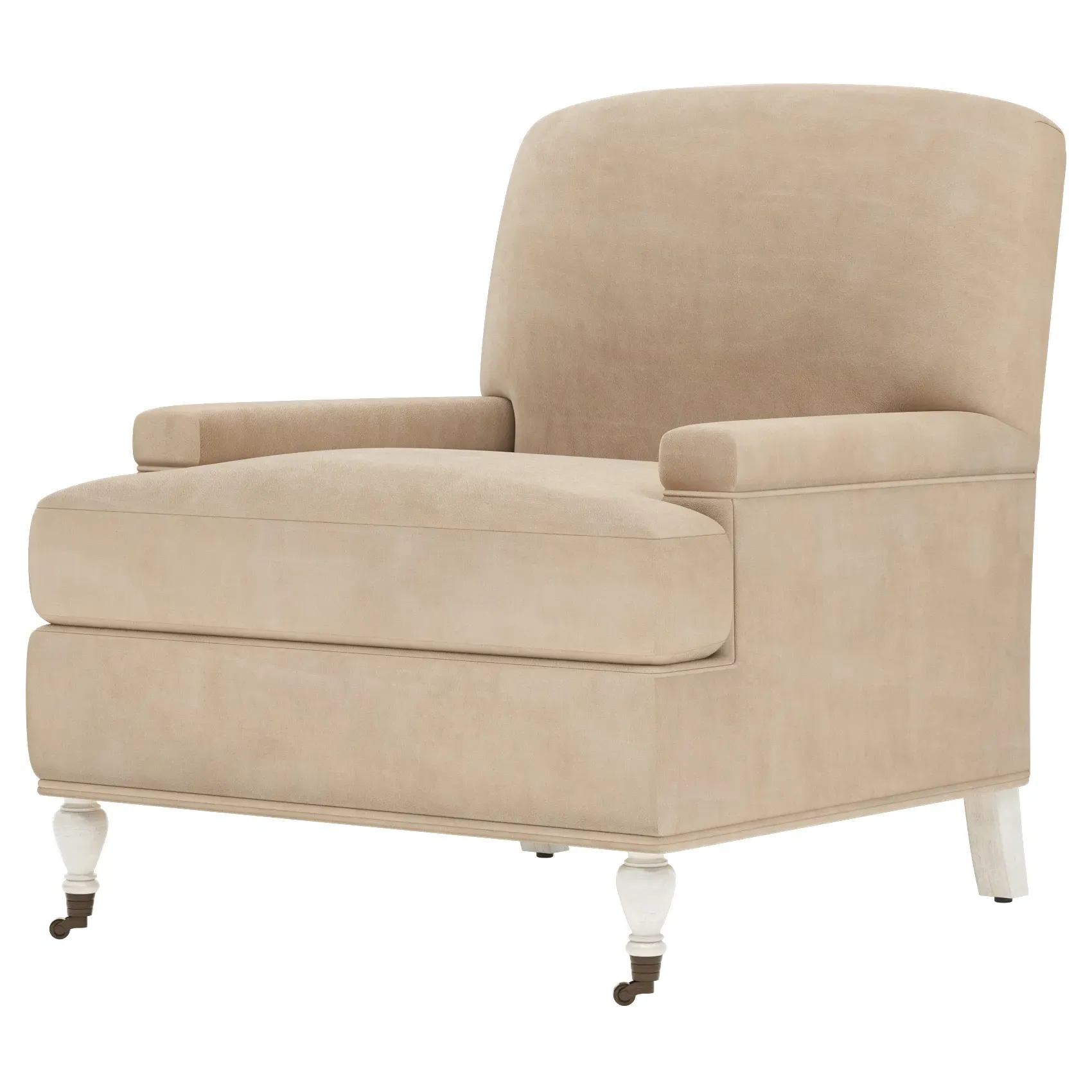 Liliane Chair - Latte, Leather