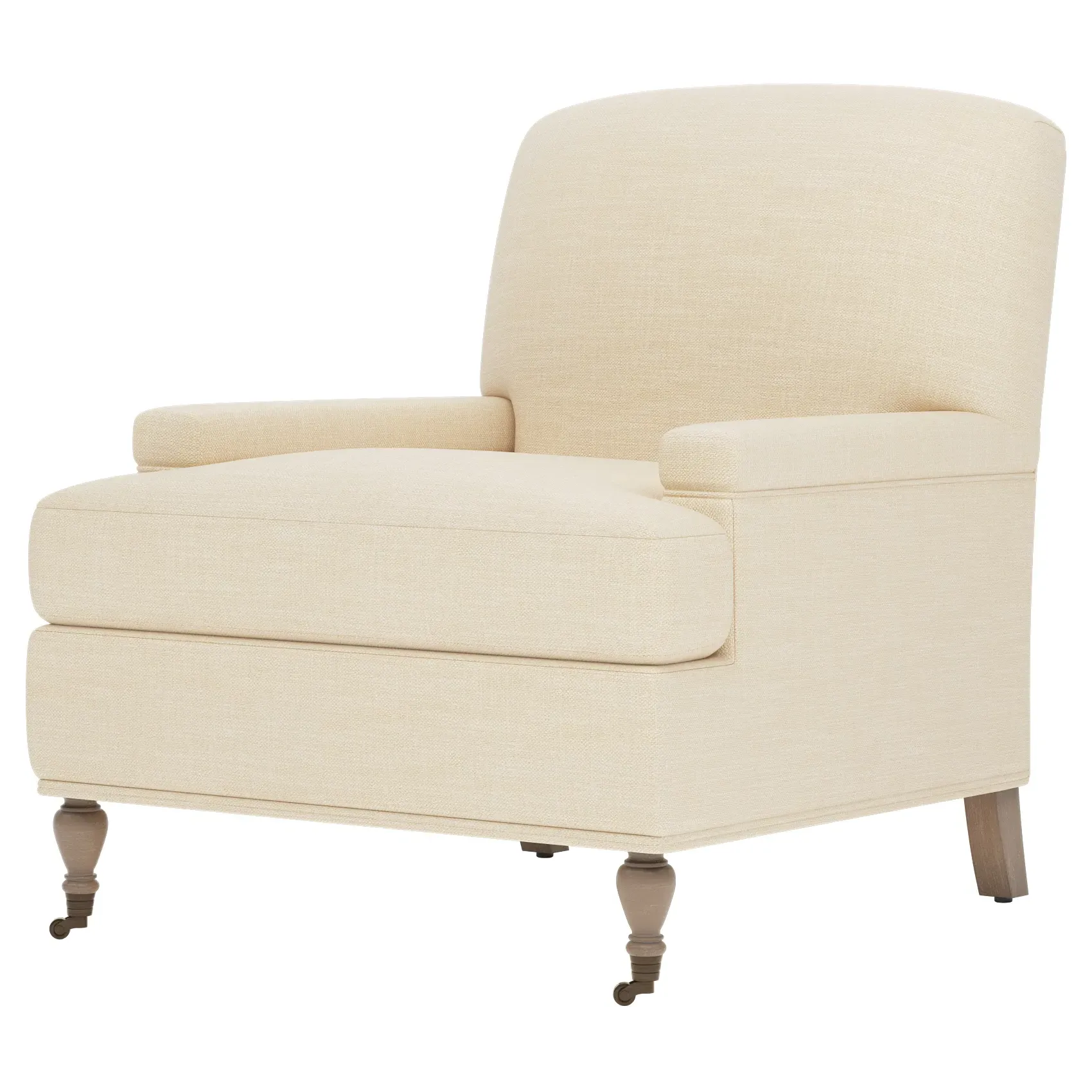 Liliane Textured Weave Chair - Bisque, Hardwood