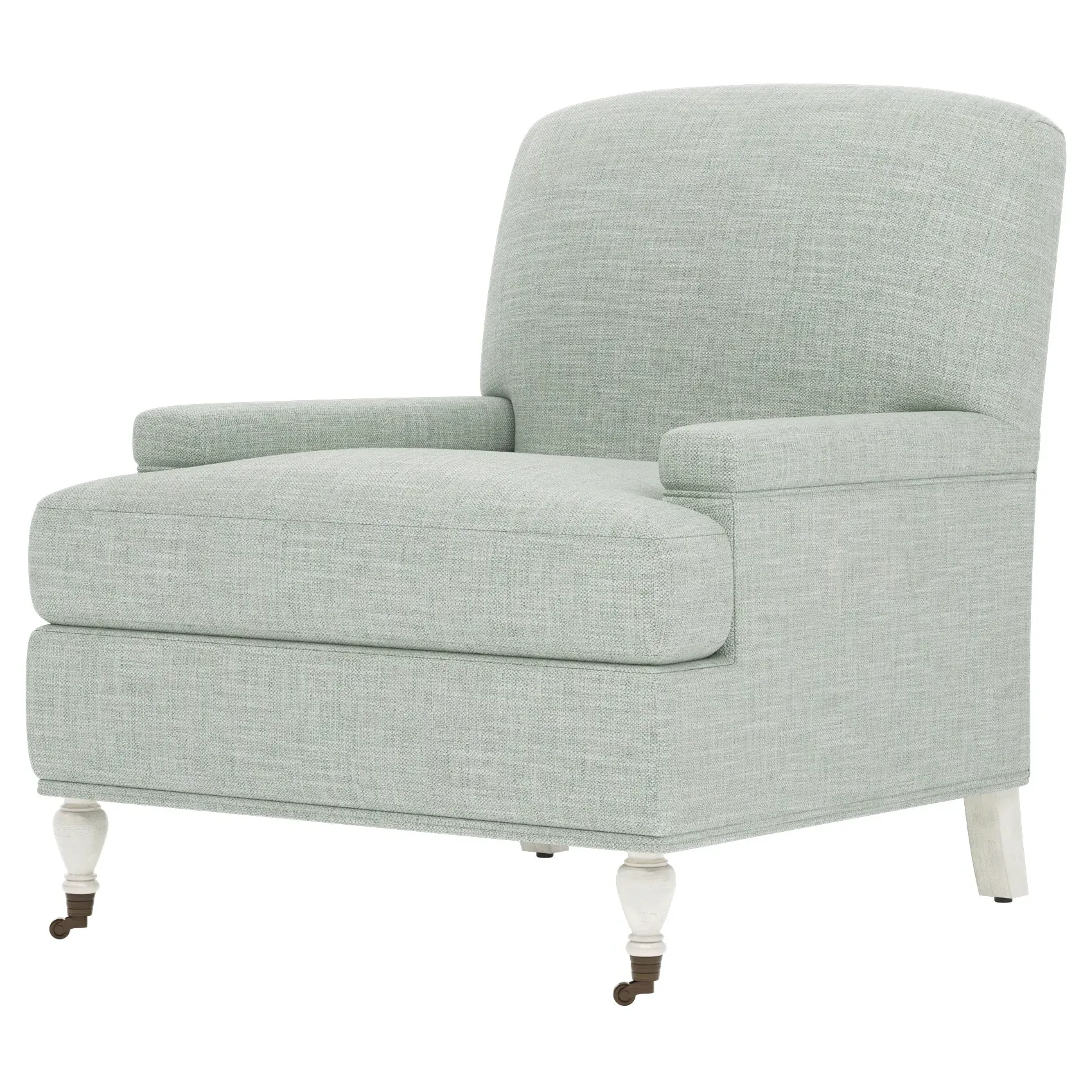Liliane Textured Weave Chair - Spring Blue, Hardwood
